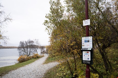 GOD TUR: Alle som skal på tur i Svarthopen, blir møtt av skiltet «Sigve ønsker alle god tur».