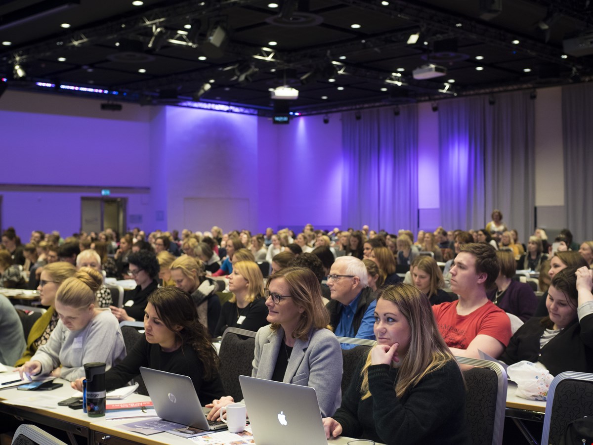 FULLSATT: Nesten 400 deltok på CP-konferansen 2018. Foto: WANDA NORDSTRØM